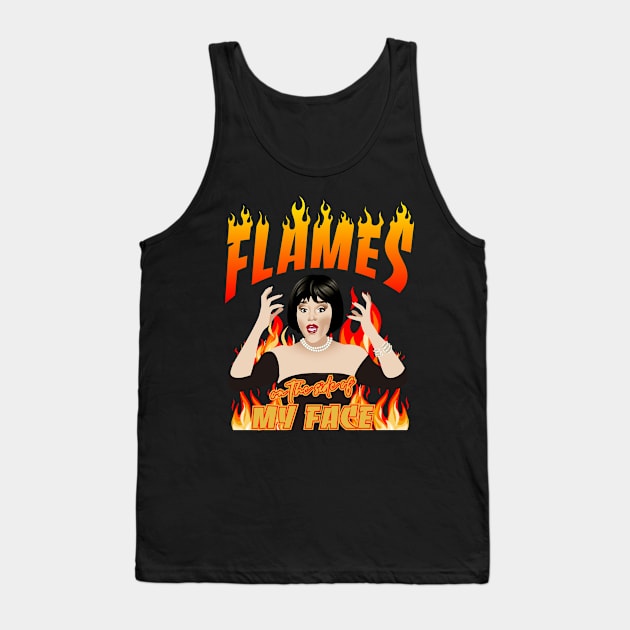 Flames on the side of my face Tank Top by xoxocomp